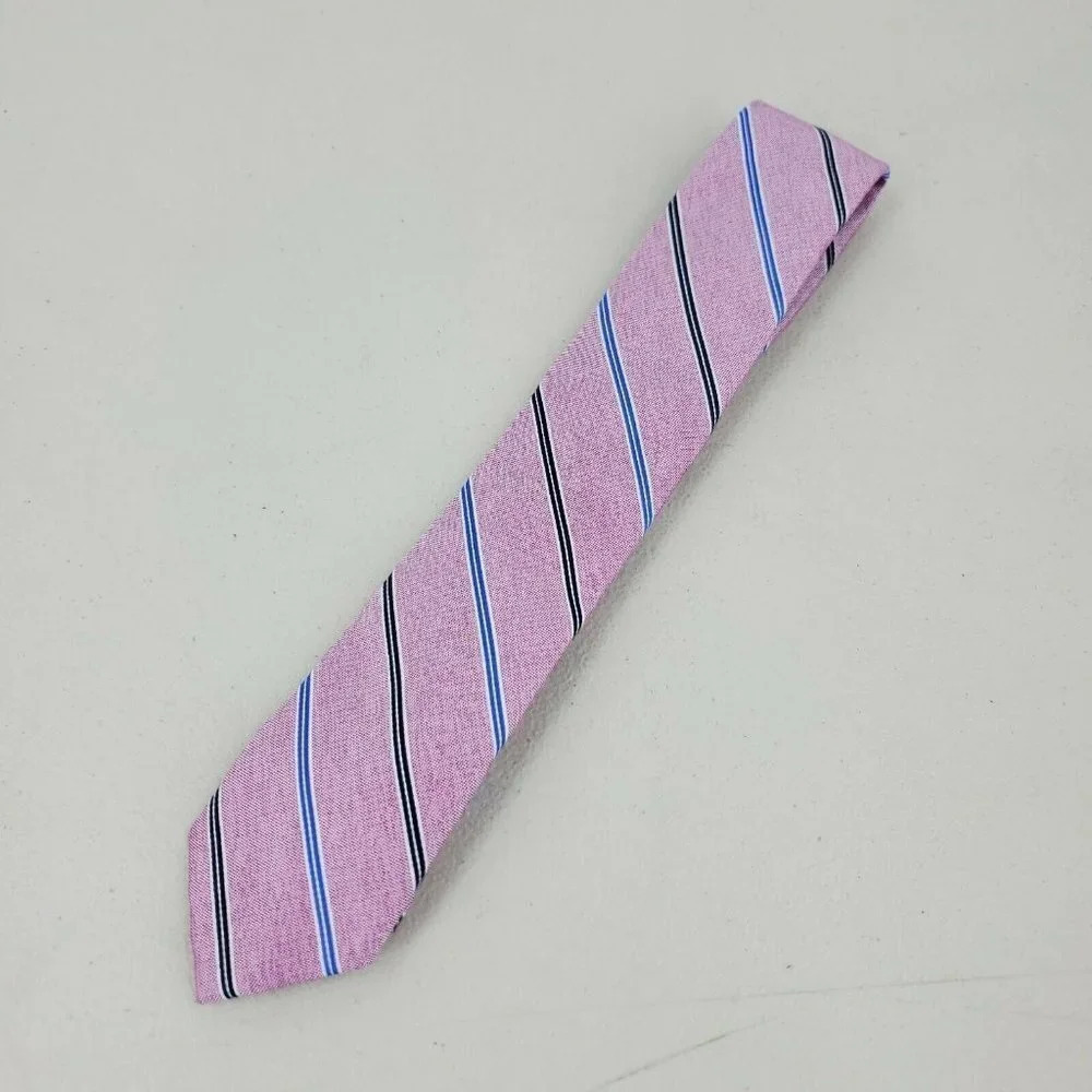 Norstrom Rack Pink Striped Knit Tie NWOT